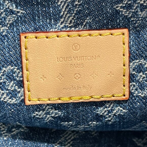 Louis Vuitton Monogram Denim Carry All MM Blue (JB1067) - Picture 5 of 16